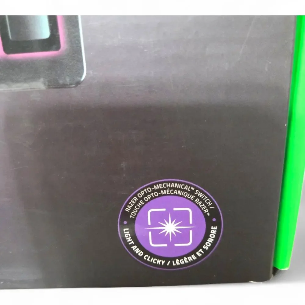 Razer Huntsman Optical Gaming Keyboard Black Used w/ Original Box Tested